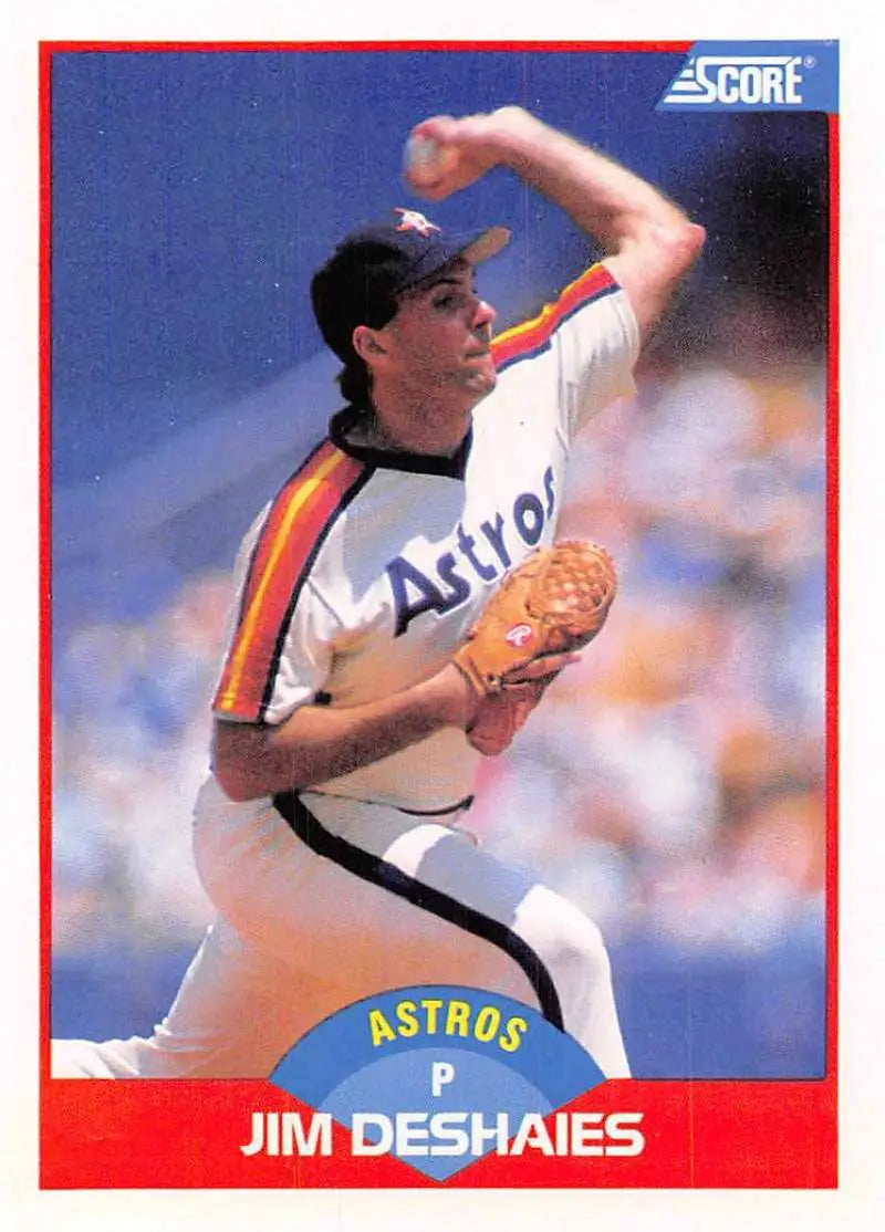 1989 Score #546 Jim Deshaies NM-MT Houston Astros Baseball Card - Baseball Card Single