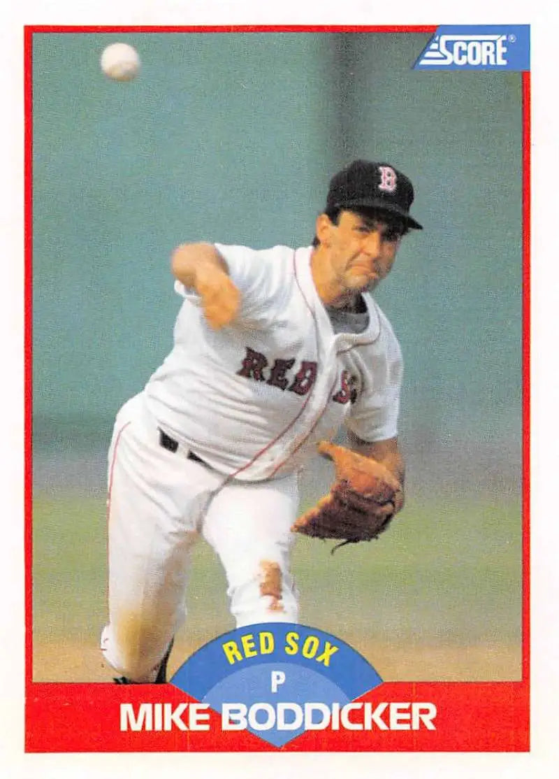 1989 Score #549 Mike Boddicker NM-MT Boston Red Sox Baseball Card - Baseball Card Single