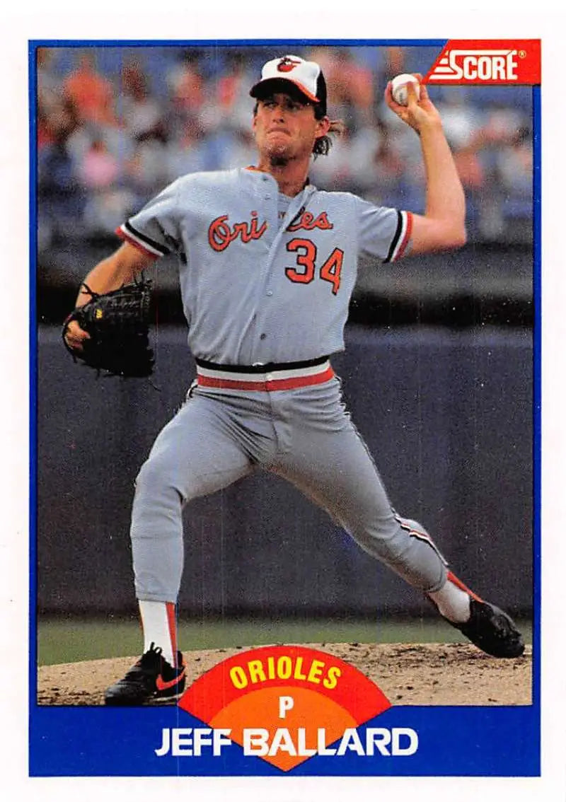 1989 Score #551 Jeff Ballard NM-MT Baltimore Orioles Baseball Card - Baseball Card Single