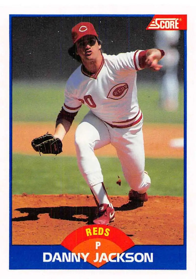1989 Score #555 Danny Jackson NM-MT Cincinnati Reds Baseball Card - Baseball Card Single