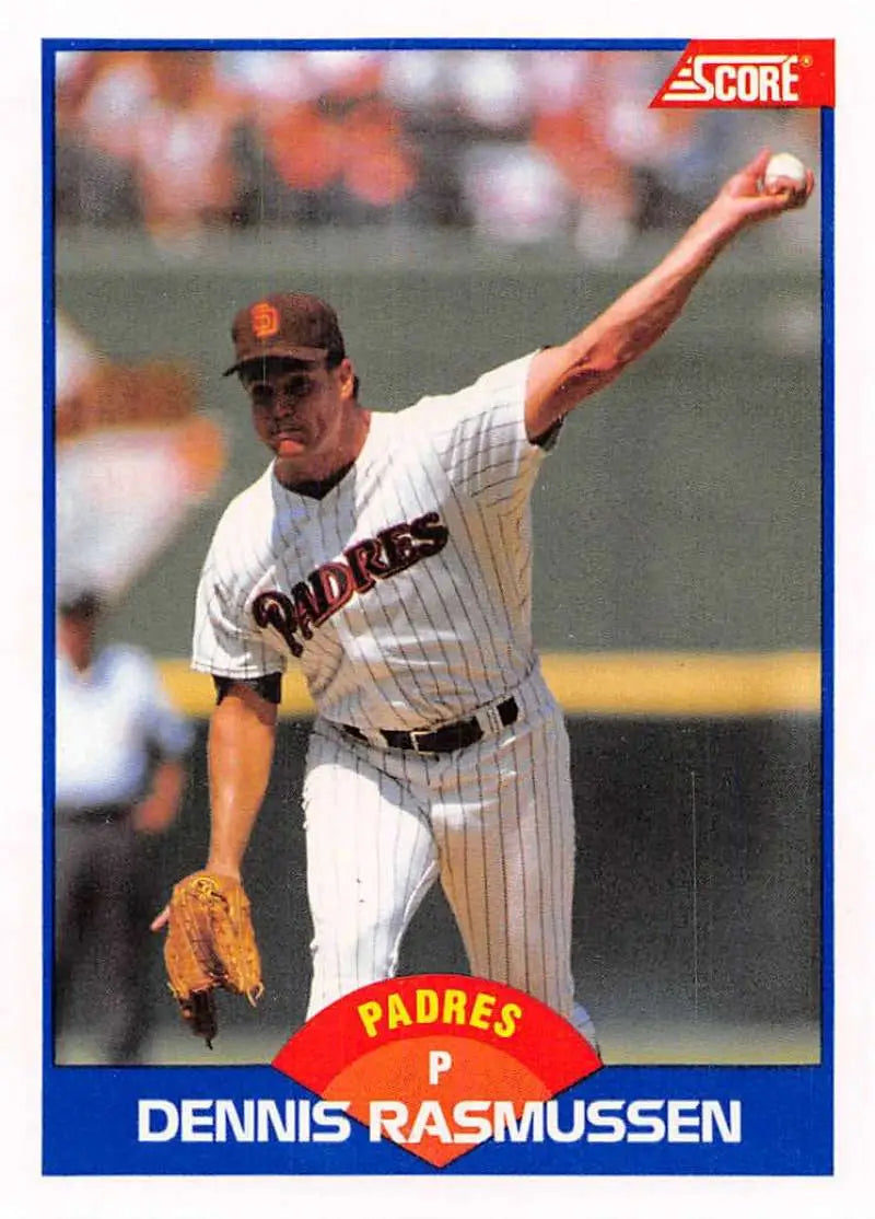 1989 Score #562 Dennis Rasmussen NM-MT San Diego Padres Baseball Card - Baseball Card Single