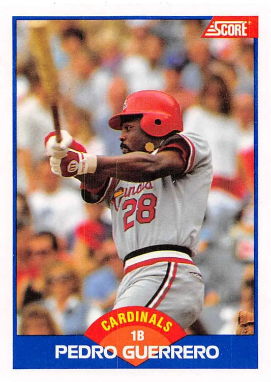 1989 Score #564 Pedro Guerrero NM-MT St. Louis Cardinals Baseball Card - Baseball Card Single