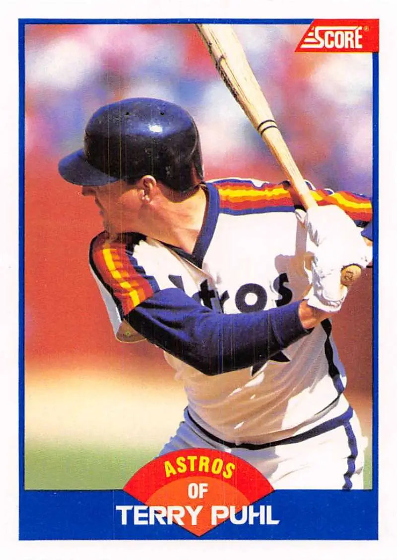 1989 Score #567 Terry Puhl NM-MT Houston Astros Baseball Card - Baseball Card Single