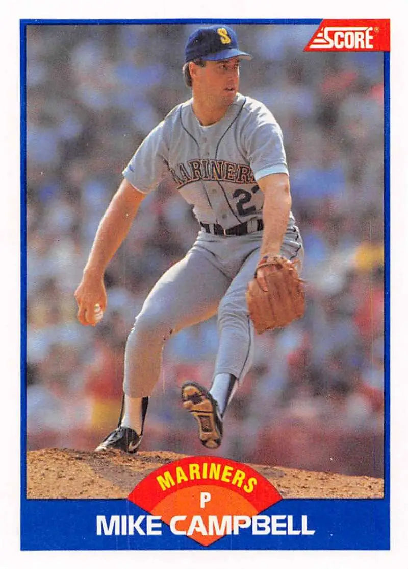 1989 Score #568 Mike Campbell NM-MT Seattle Mariners Baseball Card - Baseball Card Single