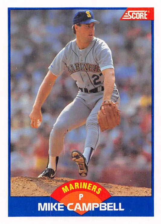 1989 Score #568 Mike Campbell NM-MT Seattle Mariners Baseball Card - Baseball Card Single