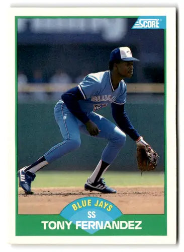 1989 Score #57 Tony Fernandez EX/NM Blue Jays ID:66801 - Baseball Card Single