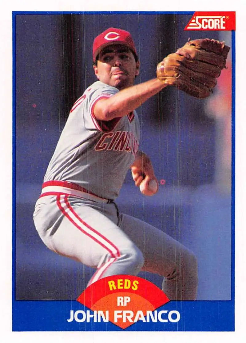 1989 Score #575 John Franco NM-MT Cincinnati Reds Baseball Card - Baseball Card Single