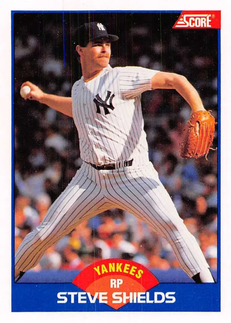 1989 Score #578 Steve Shields NM-MT New York Yankees Baseball Card - Baseball Card Single