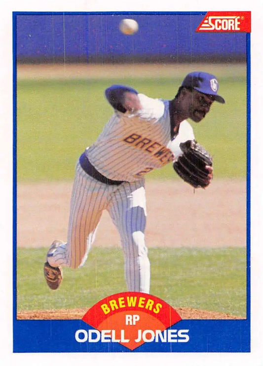 1989 Score #579 Odell Jones NM-MT Milwaukee Brewers Baseball Card
