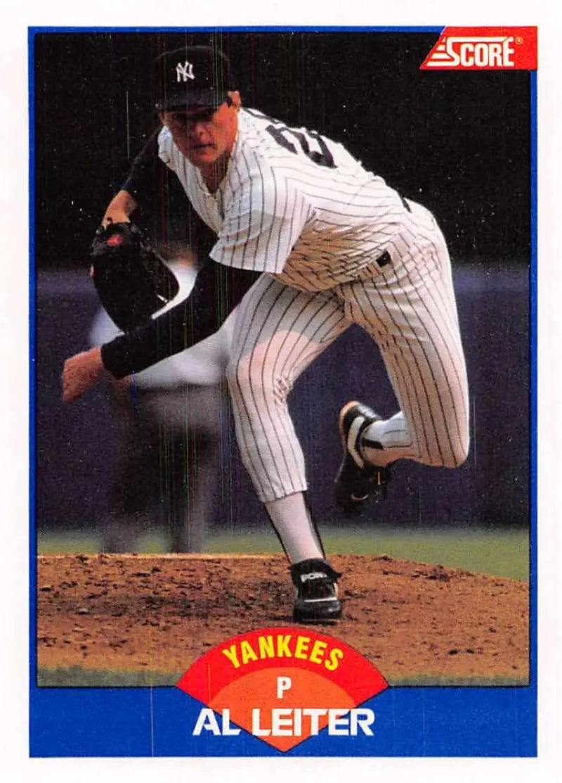 1989 Score #580 Al Leiter NM-MT New York Yankees Baseball Card - Baseball Card Single