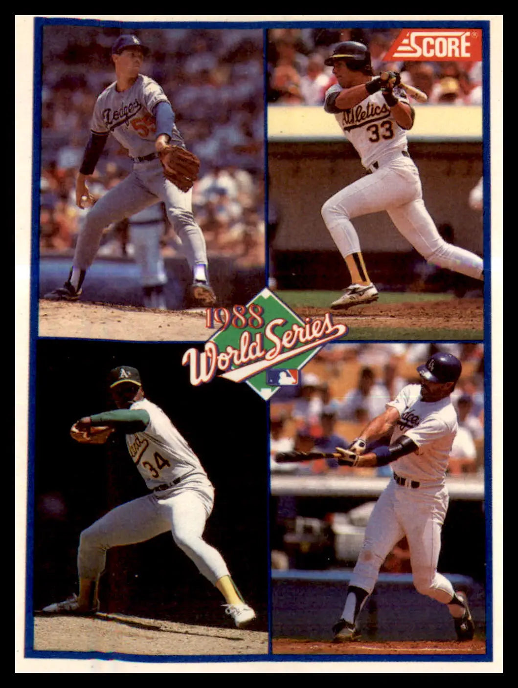 1989 Score #582 1988 World Series Oakland A’s - Baseball Card Single