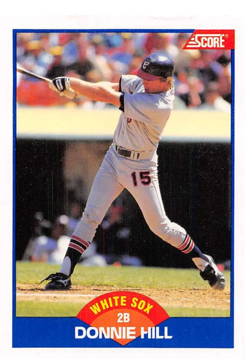 1989 Score #583 Donnie Hill NM-MT Chicago White Sox Baseball Card - Baseball Card Single