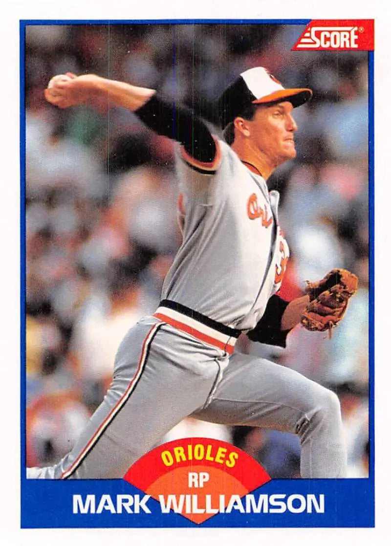 1989 Score #592 Mark Williamson NM-MT Baltimore Orioles Baseball Card - Baseball Card Single
