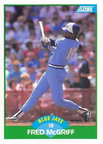1989 Score #6 Fred McGriff NM-MT Blue Jays ID:80204 - Baseball Card Single