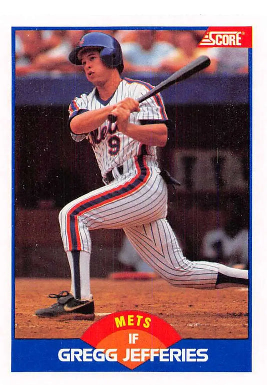 1989 Score #600 Gregg Jefferies NM-MT New York Mets Baseball Card - Baseball Card Single