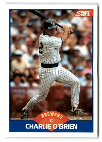 1989 Score #606 Charlie O’Brien EX/NM Brewers ID:66769