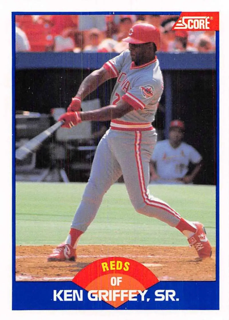 1989 Score #609 Ken Griffey Sr. NM-MT Cincinnati Reds Baseball Card - Baseball Card Single
