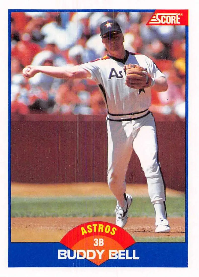 1989 Score #610 Buddy Bell NM-MT Houston Astros Baseball Card - Baseball Card Single