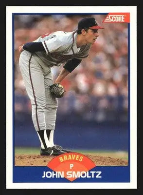 1989 Score #616 John Smoltz Atlanta Braves RC HOF - Baseball Card Single