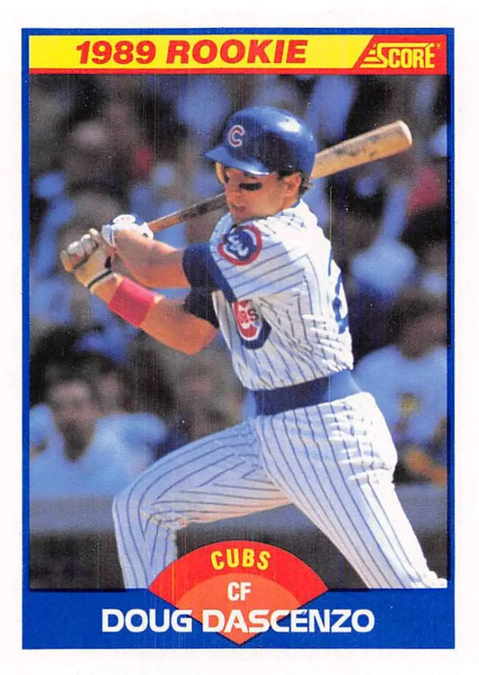 1989 Score #621 Doug Dascenzo NM-MT RC Rookie Chicago Cubs Baseball Card - Baseball Card Single