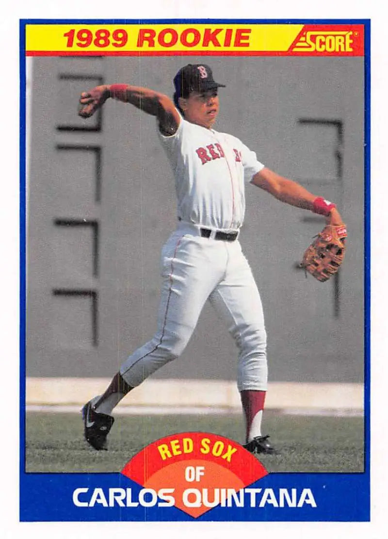 1989 Score #623 Carlos Quintana NM-MT Boston Red Sox Baseball Card - Baseball Card Single
