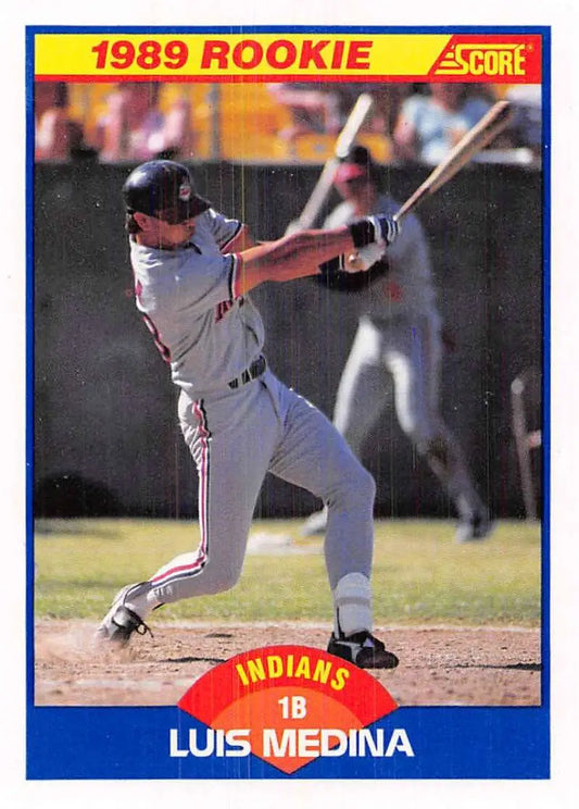 1989 Score #633 Luis Medina NM-MT RC Rookie Cleveland Indians Baseball Card - Baseball Card Single
