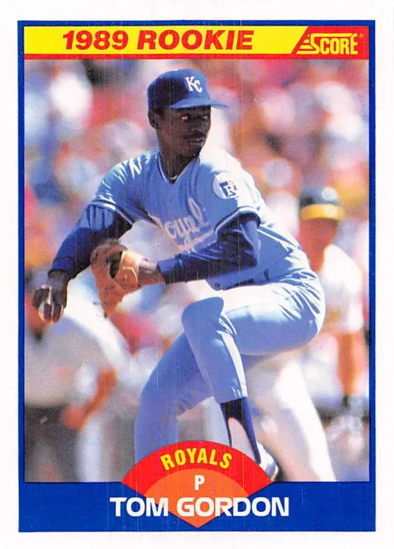 1989 Score #634 Tom Gordon NM-MT RC Rookie Kansas City Royals Baseball Card - Baseball Card Single