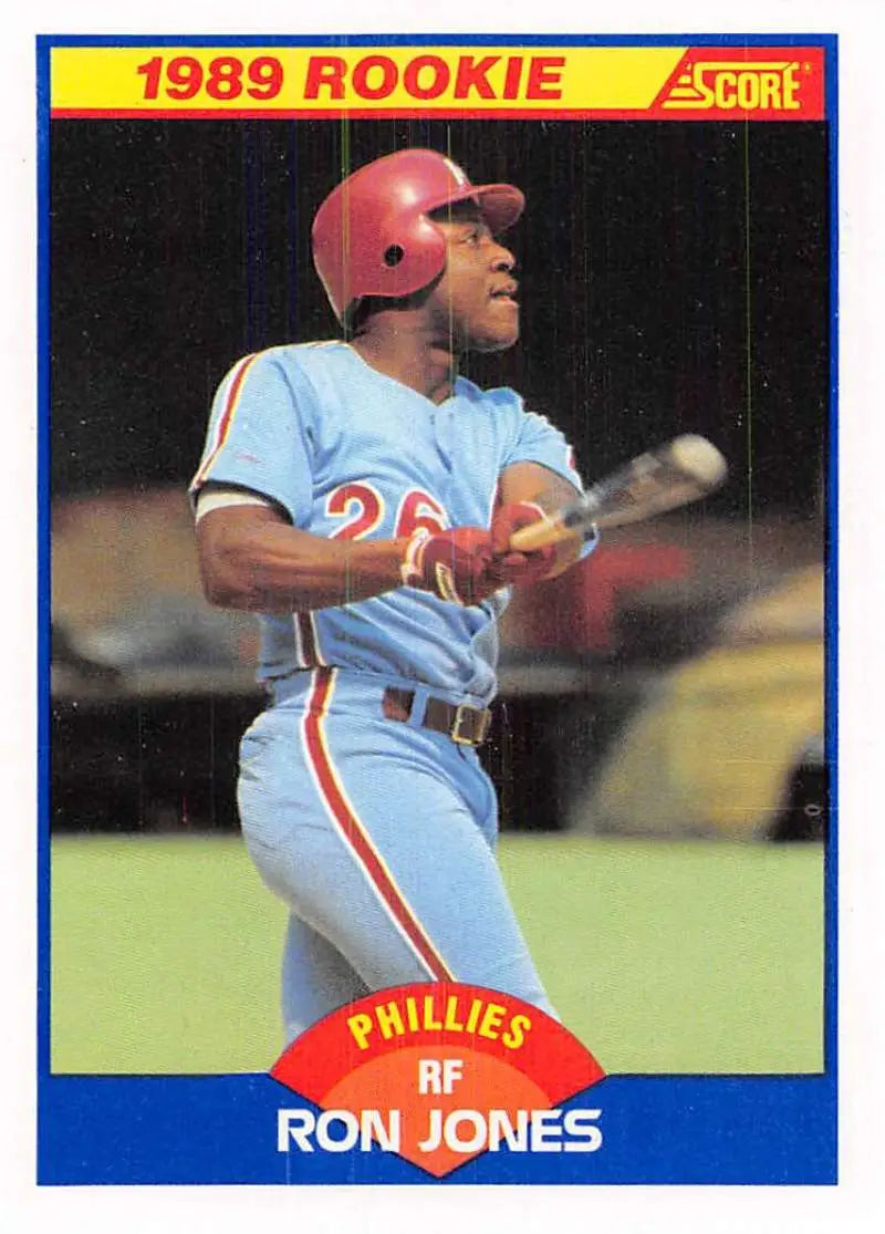 1989 Score #639 Ron Jones NM-MT RC Rookie Philadelphia Phillies Baseball Card - Baseball Card Single