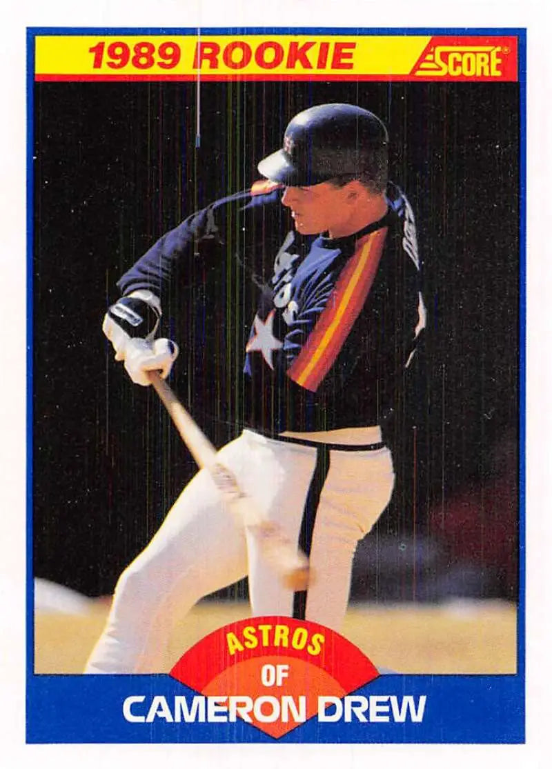 1989 Score #643 Cameron Drew NM-MT RC Rookie Houston Astros Baseball Card - Baseball Card Single