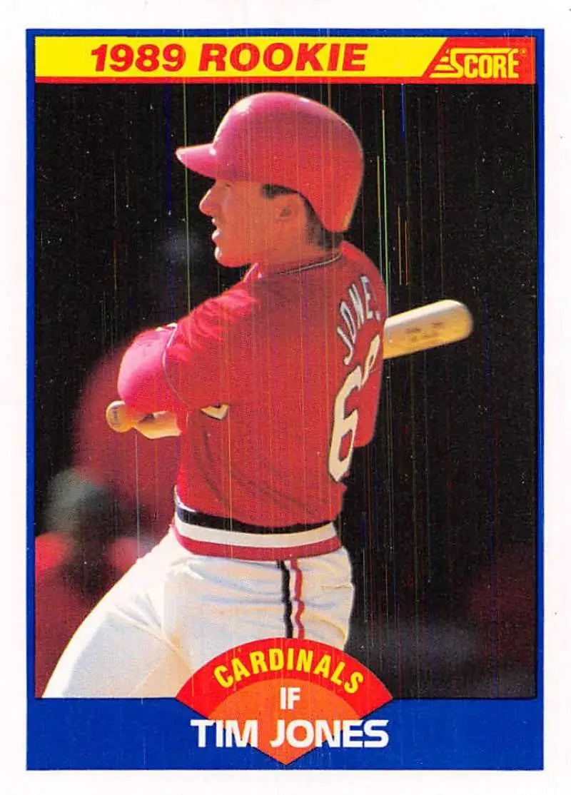 1989 Score #649 Tim Jones NM-MT RC Rookie St. Louis Cardinals Baseball Card - Baseball Card Single
