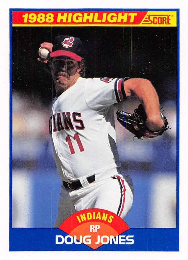 1989 Score #656 Doug Jones NM-MT Cleveland Indians Baseball Card - Baseball Card Single
