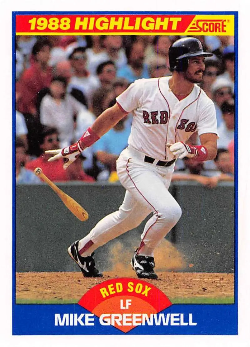 1989 Score #659 Mike Greenwell NM-MT Boston Red Sox Baseball Card - Baseball Card Single