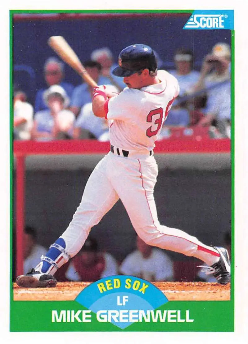 1989 Score #66 Mike Greenwell NM-MT Boston Red Sox Baseball Card - Baseball Card Single