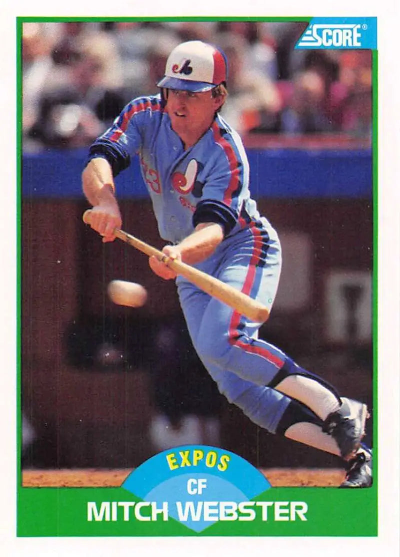 1989 Score #71 Mitch Webster NM-MT Chicago Cubs Baseball Card - Baseball Card Single