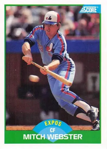 1989 Score #71 Mitch Webster NM-MT Cubs ID:80230 - Baseball Card Single