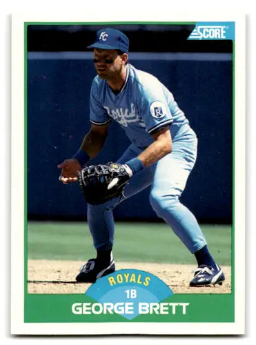 1989 Score #75a George Brett NM-MT Royals ERR ID:80274 - Baseball Card Single