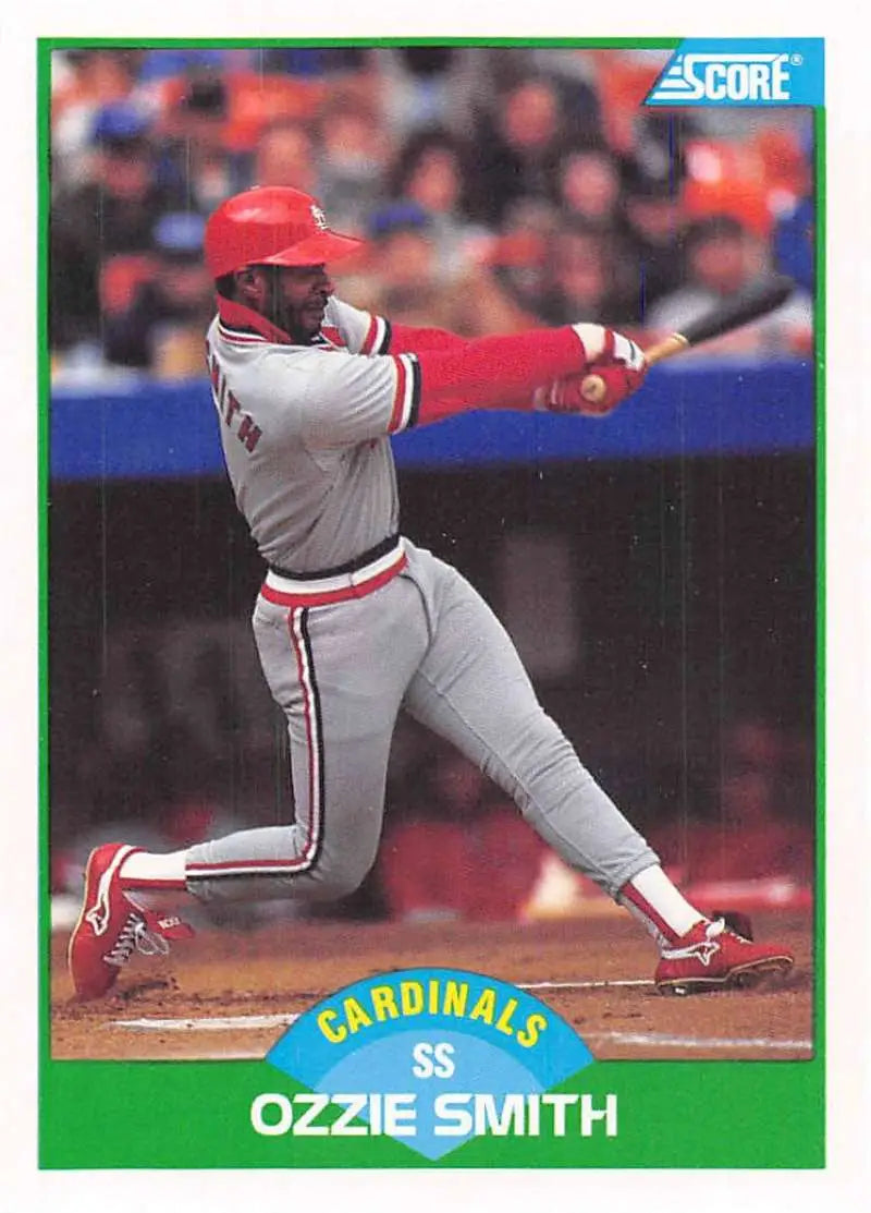 1989 Score #80 Ozzie Smith NM-MT St. Louis Cardinals Baseball Card - Baseball Card Single