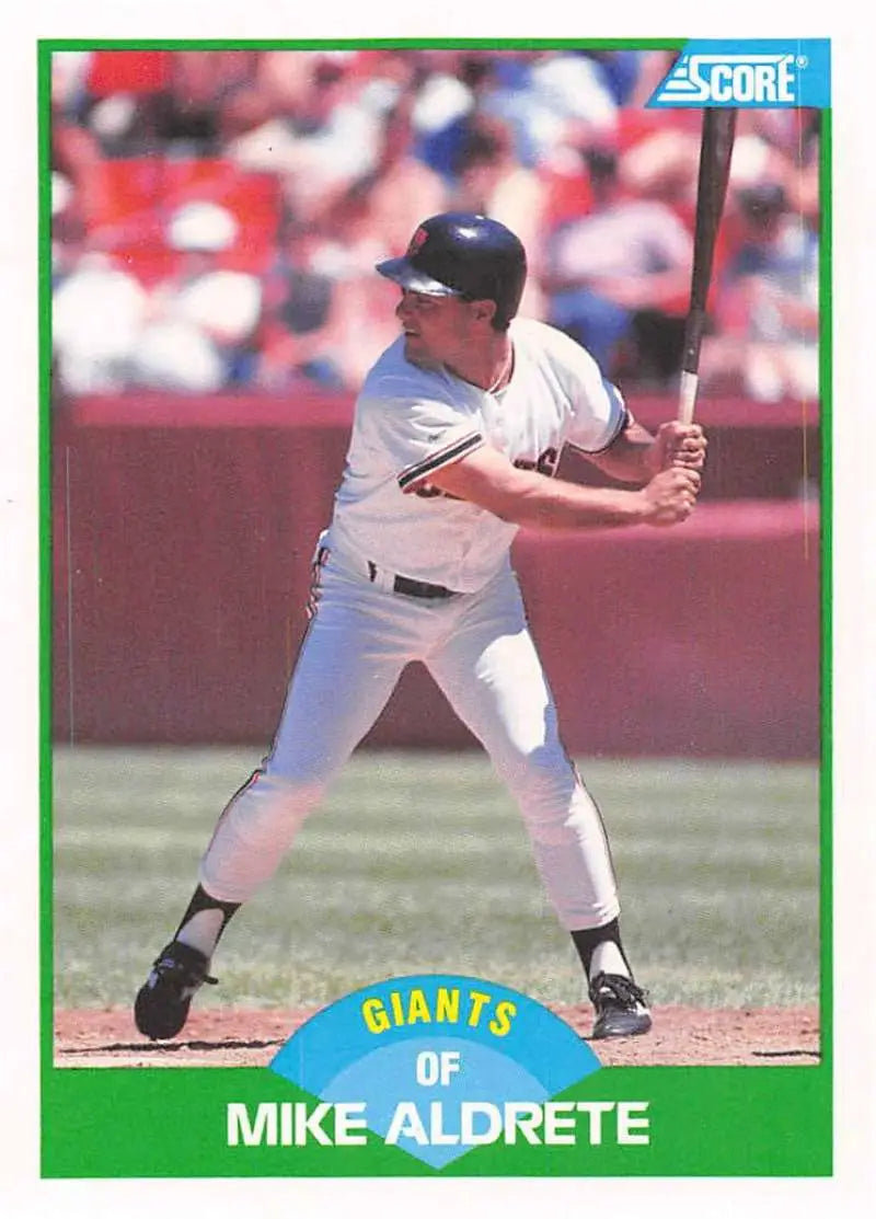 1989 Score #82 Mike Aldrete NM-MT San Francisco Giants Baseball Card - Baseball Card Single