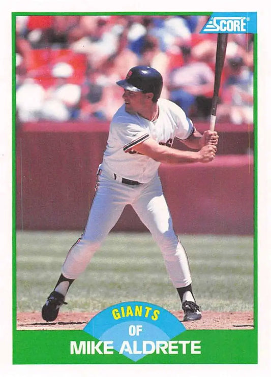 1989 Score #82 Mike Aldrete NM-MT San Francisco Giants Baseball Card - Baseball Card Single