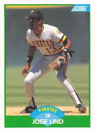 1989 Score #87 Jose Lind NM-MT Pirates ID:80279 - Baseball Card Single