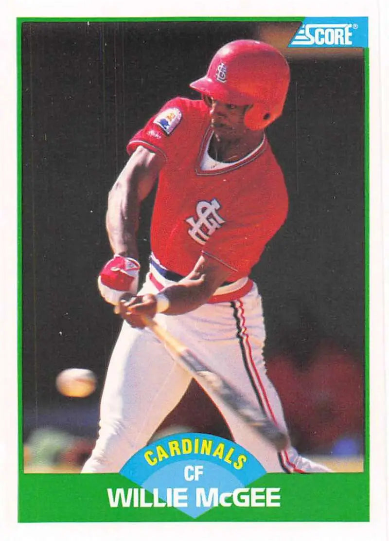 1989 Score #88 Willie McGee NM-MT Cardinals ID:80236 - Baseball Card Single