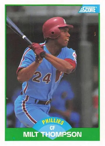 1989 Score #92 Milt Thompson NM-MT Phillies ID:80239 - Baseball Card Single