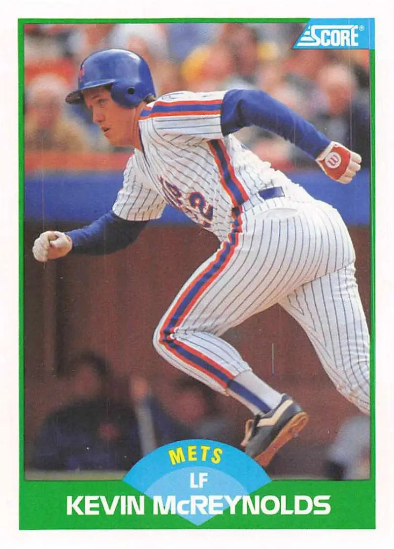 1989 Score #93 Kevin McReynolds NM-MT New York Mets Baseball Card - Baseball Card Single