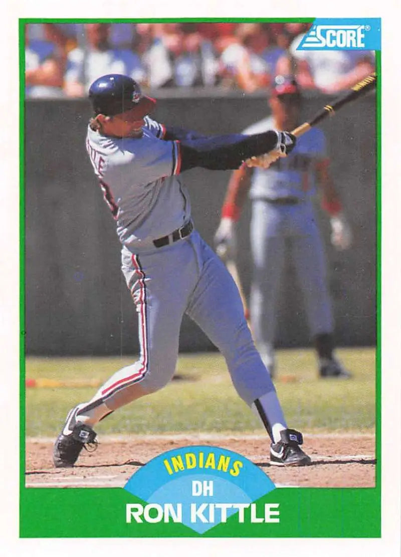 1989 Score #96 Ron Kittle NM-MT Cleveland Indians Baseball Card - Baseball Card Single