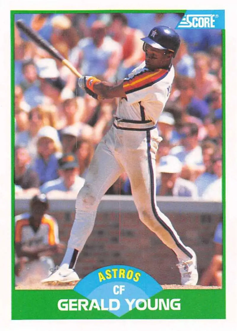1989 Score #97 Gerald Young NM-MT Houston Astros Baseball Card - Baseball Card Single