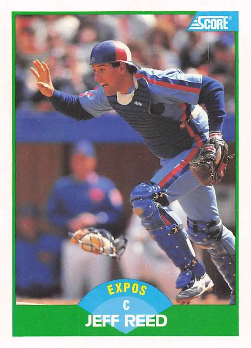 1989 Score #99 Jeff Reed NM-MT Montreal Expos Baseball Card - Baseball Card Single