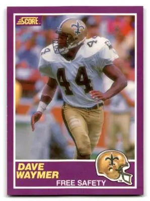 1990 Score Dave Waymer football card from 1989 Score Supplemental 370S Dave Waymer