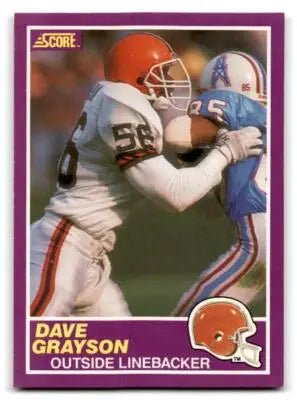Vintage 1989 Score Supplemental David Grayson football card 387S David Grayson