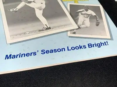 1989 Seattle Mariners Brewers Spring Training Program Ken Griffey Jr Gm Tickets - Sports Memorabilia