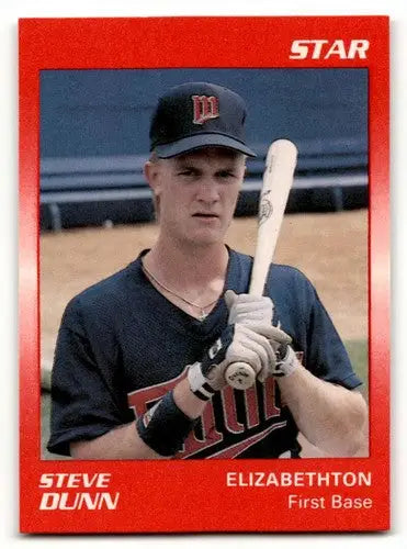 Baseball card of Steve Dunn Elizabethton Twins from 1989 Star #147 NM-MT